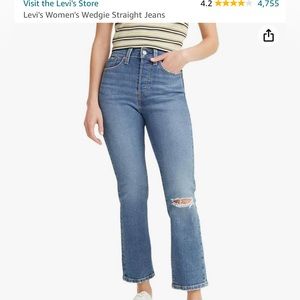Women’s Levi Wedgie Straight Leg Jeans - size 31 waist